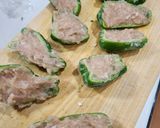鶏ムネ挽き肉で作るピーマンの肉詰め作り方8写真