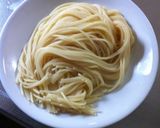 簡単！ごま油香るネギ塩パスタ作り方1写真