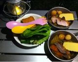 キャンプで燻製カレー作り方9写真