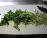 水菜とベーコンのサラダ作り方1写真