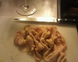 鶏皮の甘辛味噌炒め作り方1写真