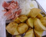 新じゃが&新たまねぎの甘辛煮♫作り方1写真