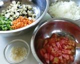 ＊＊夏野菜たっぷりキーマカレー＊＊作り方1写真