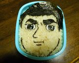 懐かしキャラ弁☆巨人の星　星飛雄馬作り方2写真