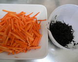 ひじきとにんじんのきんぴら風炒め作り方1写真