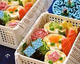 キャラ弁に✿あじさい✿ロールサンド✿作り方7写真