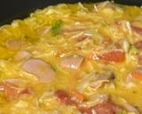 トマトと残り物野菜でソーセージオムレツ作り方3写真