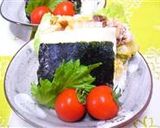 大きなおむすび☆チーズのっけて豚キムチ作り方4写真