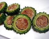 ゴーヤの卵詰めと肉詰め作り方7写真