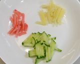 お汁がジュワッ♪もずく酢の寒天よせ①作り方5写真