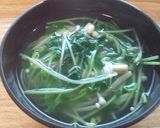 簡単すぎる♥豆苗とえのきのスープ♥作り方3写真