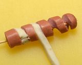 らせんソーセージのフライドポテト巻き作り方4写真