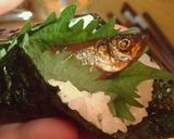 ワカサギ甘露煮de手巻き寿司作り方4写真