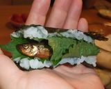 ワカサギ甘露煮de手巻き寿司作り方5写真