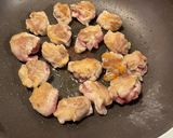 お肉ゴロゴロ、蓮根シャキシャキ炒め作り方3写真