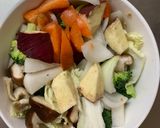 お一人様味噌トマト味根菜たっぷり野菜炒め作り方14写真
