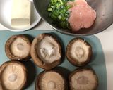 椎茸さんに、鶏胸と豆腐ミンチ作り方1写真