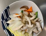 お一人様レンジ梅トマト親子丼味豚平焼き風作り方12写真