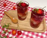 赤ワイン風味のさくらんぼ&ライチのゼリー作り方10写真