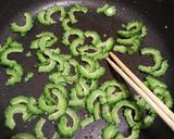 鶏むね肉と季節の野菜（ ゴーヤアスパラシシトウ）作り方8写真