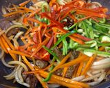 漬けハラミ野菜炒め。作り方6写真