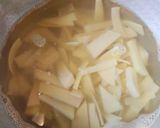 筍と菜の花の餡掛けうどん作り方2写真