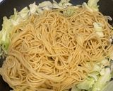 鯖缶塩焼きそば作り方1写真