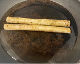 ゴボウのひき肉包み焼き、焼そばソースを使って作り方1写真