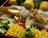 運動会弁当にも☆隙間ができたらお花チーズ作り方3写真
