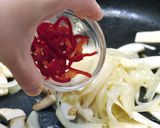 韓国料理ーエリンギの韓国風炒め作り方4写真