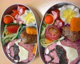ゴーバスターズっぽい弁当（失敗）作り方2写真