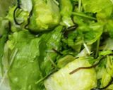 レタスと水菜の塩こんぶサラダ作り方3写真