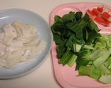 いかと青梗菜の✿中華炒め✿作り方1写真