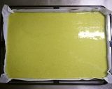 抹茶のロールケーキ♪あずきクリーム♪作り方5写真