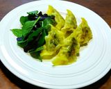 アボカド入り　セルバチコのスープ餃子作り方10写真