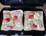 春キャベツと卵のホットサンド作り方3写真