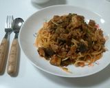 ナスのミートパスタ作り方5写真