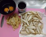 新ごぼうとひじきの卵とじ作り方1写真
