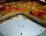 フルーツゼリーとレアチーズケーキ 2層作り方13写真