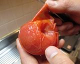 トマトの果肉入り☆自家製トマトソース作り方1写真