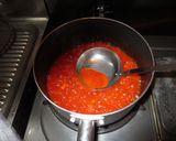 トマトの果肉入り☆自家製トマトソース作り方5写真