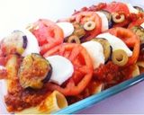 *フライド茄子入りカプレーゼ焼きパスタ*作り方12写真
