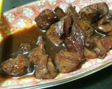 鶏レバーの甘ダレ煮作り方4写真