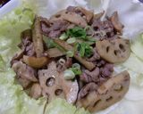 牛肉と根野菜の甘辛炒め☆作り方5写真