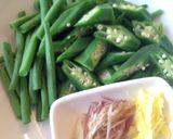 三度豆とオクラの胡麻和え作り方5写真
