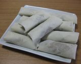 皮がパリパリ☆豚肉とキノコの味付き春巻き作り方11写真