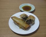 皮がパリパリ☆豚肉とキノコの味付き春巻き作り方14写真
