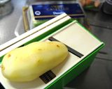 ゴルゴンゾーラと蜂蜜のピザ風ガレット作り方1写真