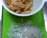 メンマとこんにゃくのヘルシー煮物作り方1写真