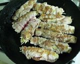 エノキとネギの肉巻作り方3写真